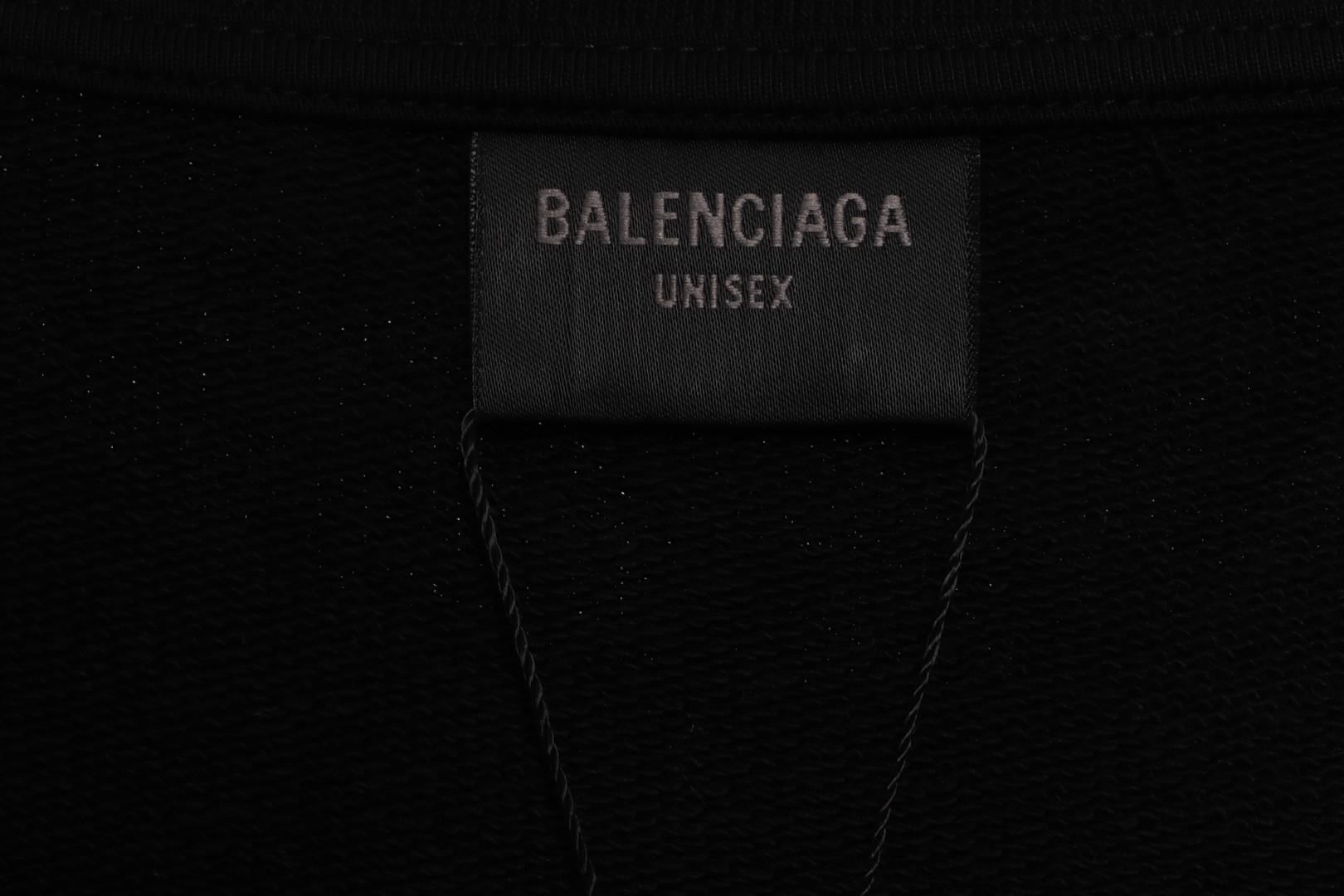 Balenciaga Overlapping Letter Logo Round Neck Hoodie