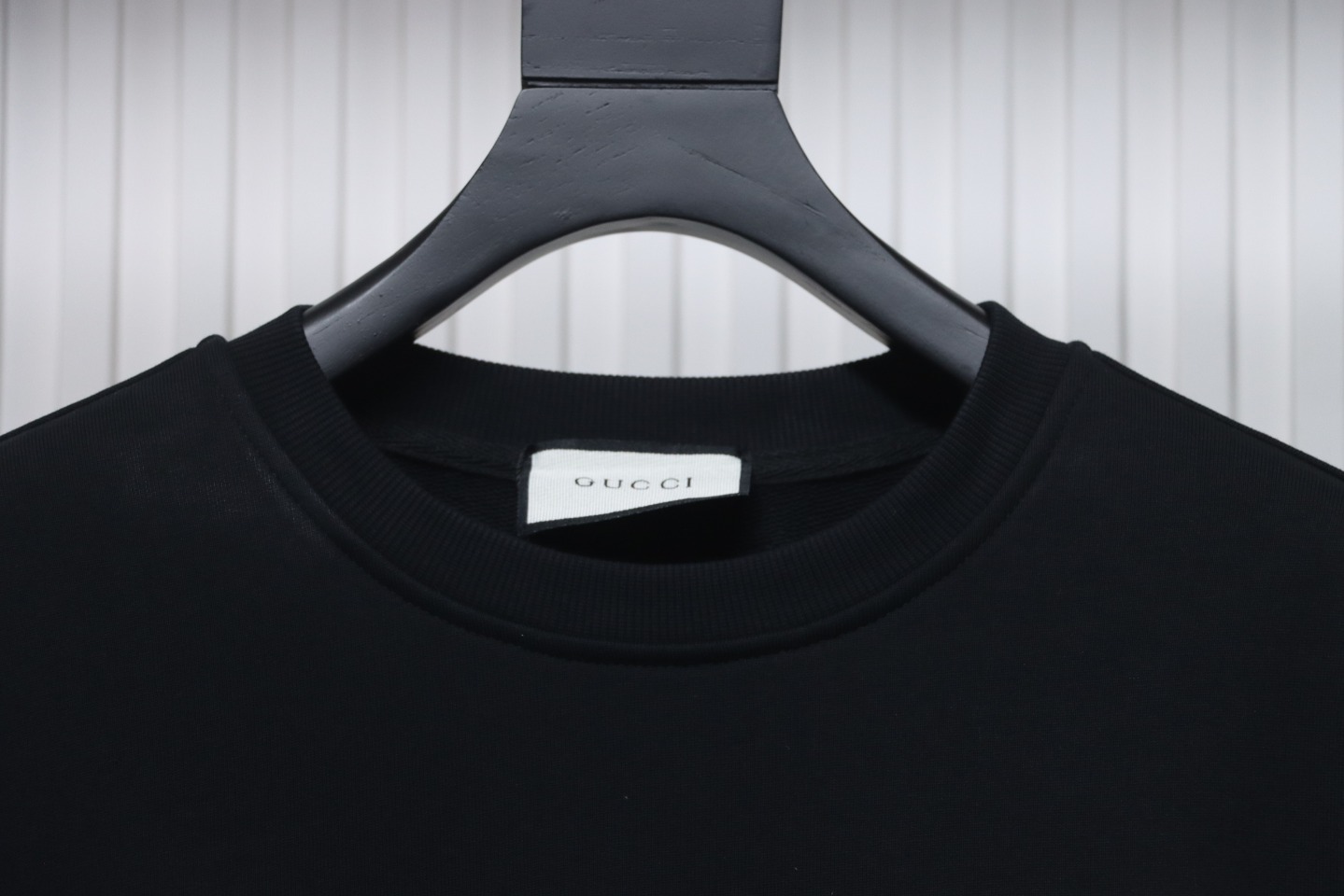 Balenciaga x Gucci 24SS Graffiti Letter Printed Round Neck Hoodie Black