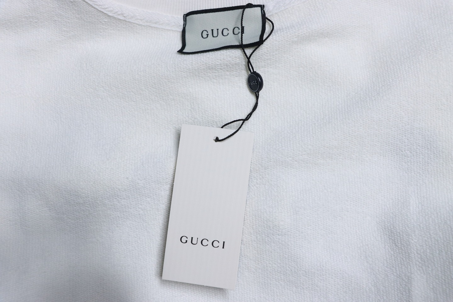 Balenciaga x Gucci 24SS Graffiti Letter Printed Round Neck Hoodie White