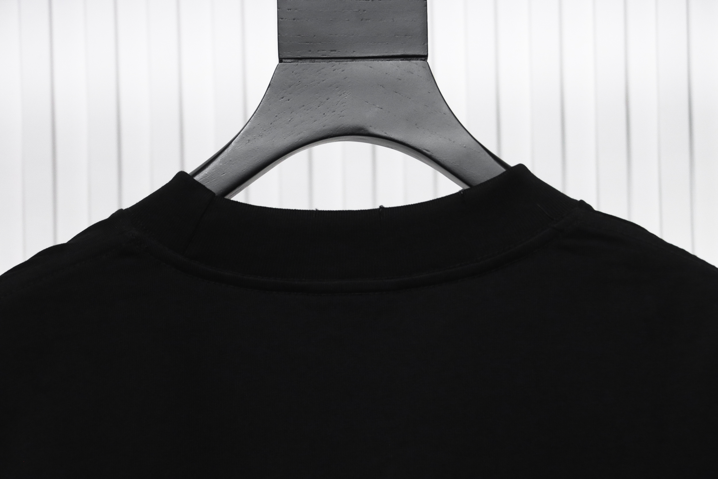 Balenciaga 24S Letter Round Neck Hoodie Black