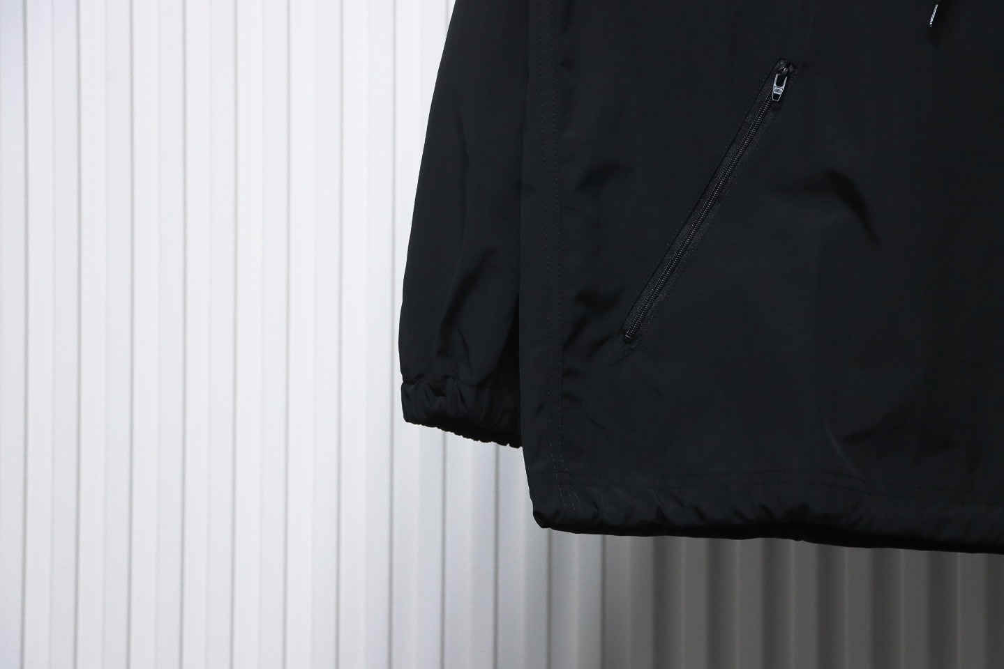 Balenciaga 23 Hooded Stand-Up Collar With Letters On The Back Jacket Black