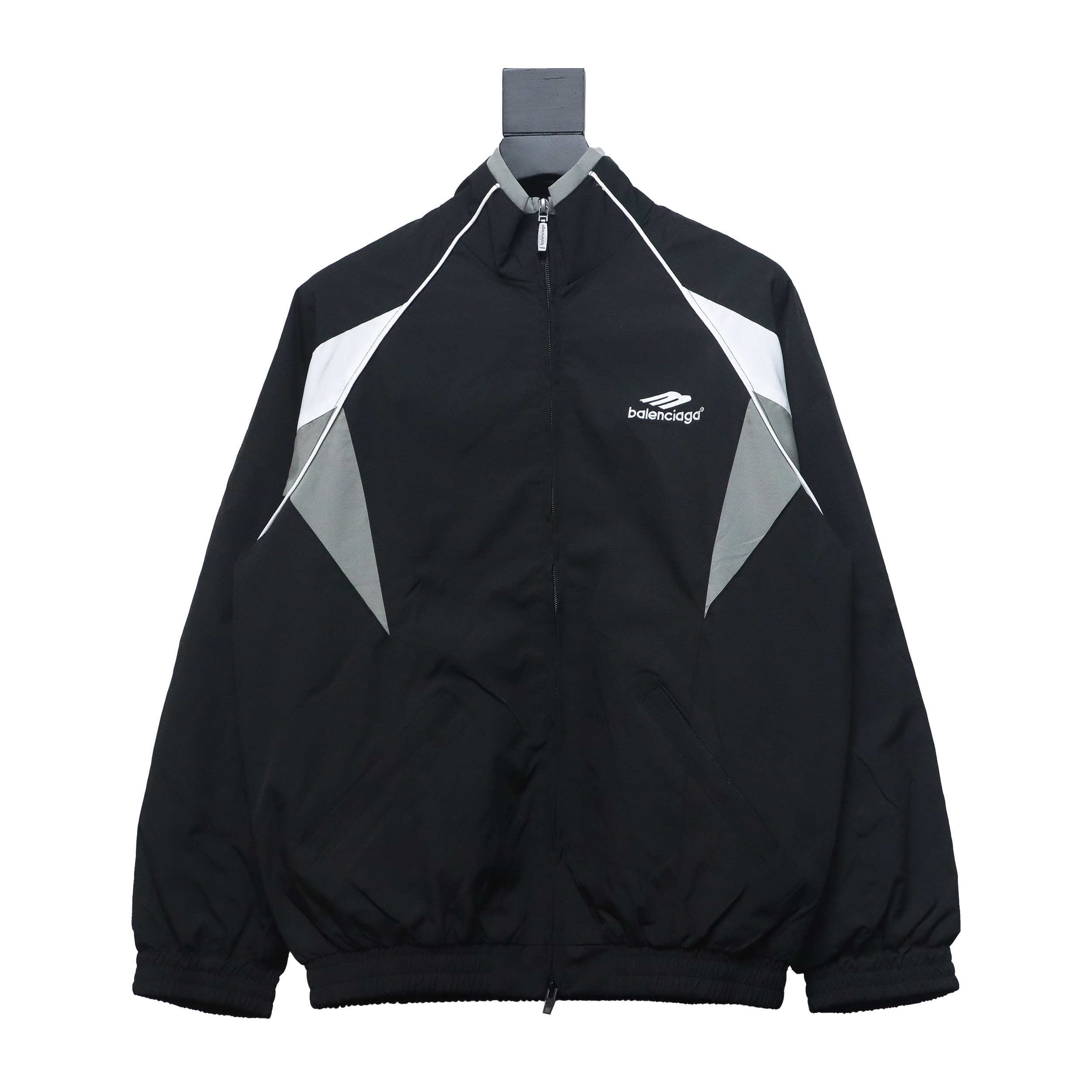 Balenciaga 23FW Catwalk Style Splicing Sports 3B Suit Jacket Black