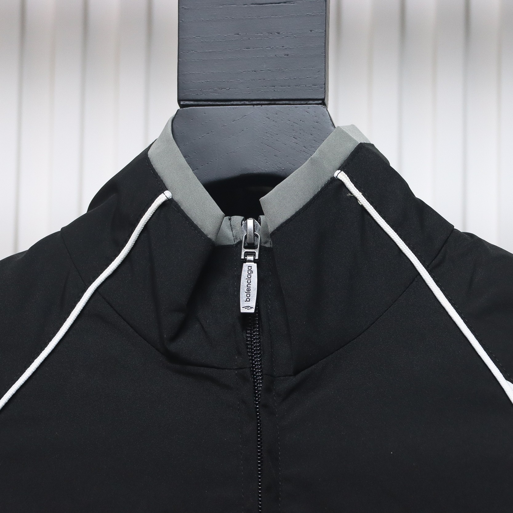 Balenciaga 23FW Catwalk Style Splicing Sports 3B Suit Jacket Black