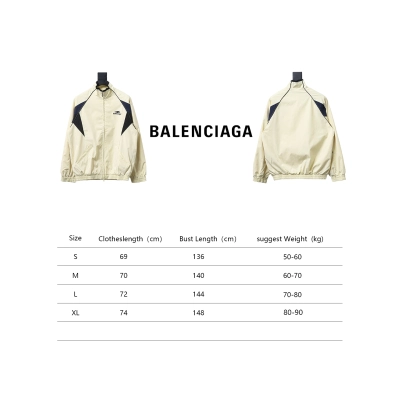 Balenciaga 23FW Catwalk Style Splicing Sports 3B Suit Jacket White 02