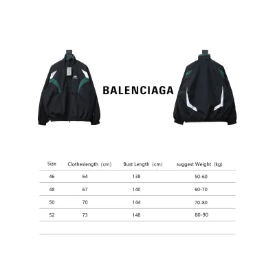 Balenciaga 23FW Catwalk Style Splicing Sports Suit Jacket 02