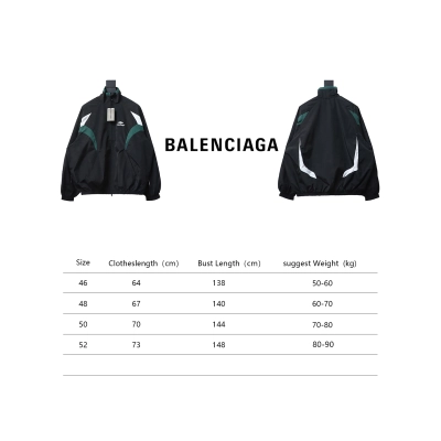 Balenciaga 23FW Catwalk Style Splicing Sports Suit Jacket 02