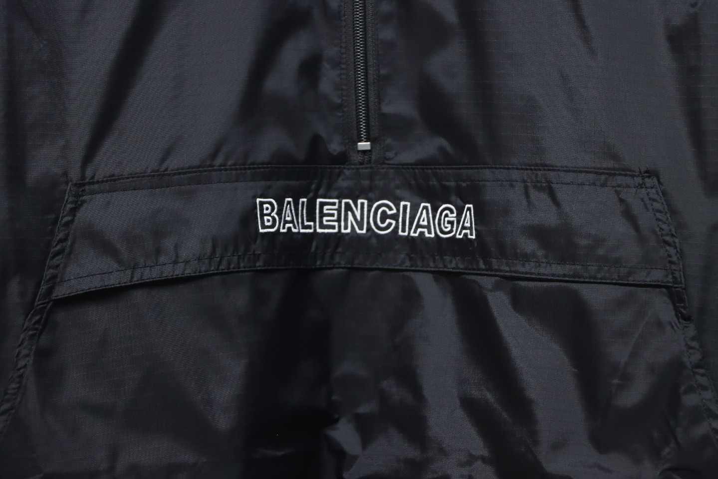 Balenciaga 23FW Half Zip Jacket With Stowable Hood