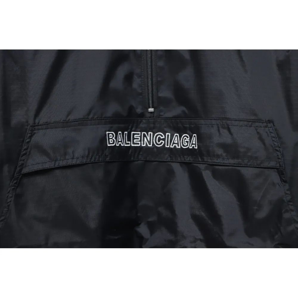Balenciaga 23FW Half Zip Jacket With Stowable Hood