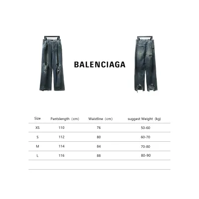 Balenciaga 23ss Mud-Dyed Distressed Jeans 02
