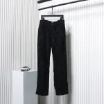 Balenciaga 23ss Show Mud-Dyed Knife-Cut Damaged Jeans