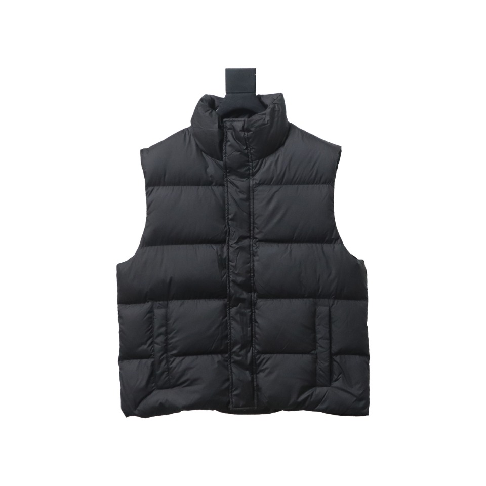 Balenciaga 24 Styles Of Flame Back Down Vest Black
