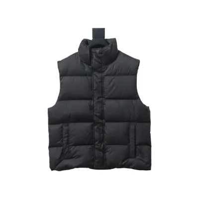 Balenciaga 24 Styles Of Flame Back Down Vest Black 01