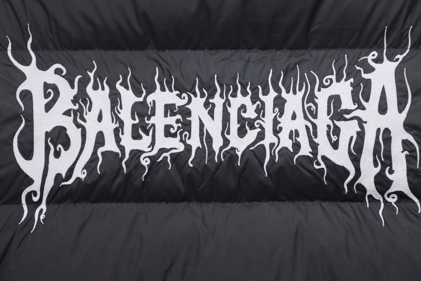 Balenciaga 24 Styles Of Flame Back Down Vest Black