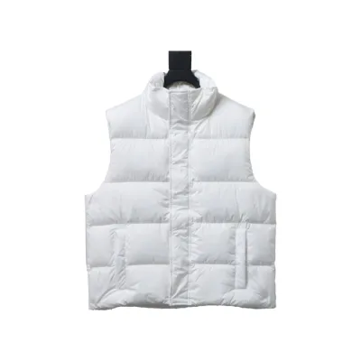 Balenciaga 24 Styles Of Flame Back Down Vest White 01