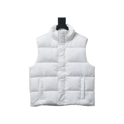 Balenciaga 24 Styles Of Flame Back Down Vest White 01