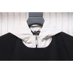 Balenciaga 24FW 3B Red And White Stitching Hooded Sports Suit Jacket