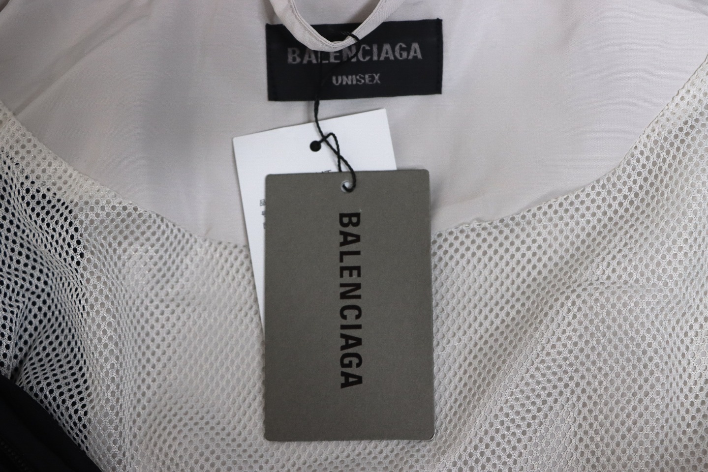 Balenciaga 24FW 3B Red And White Stitching Hooded Sports Suit Jacket