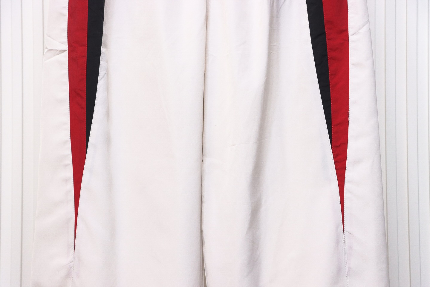 Balenciaga 24FW 3B Red And White Stitching Hooded Sports Suit Trousers