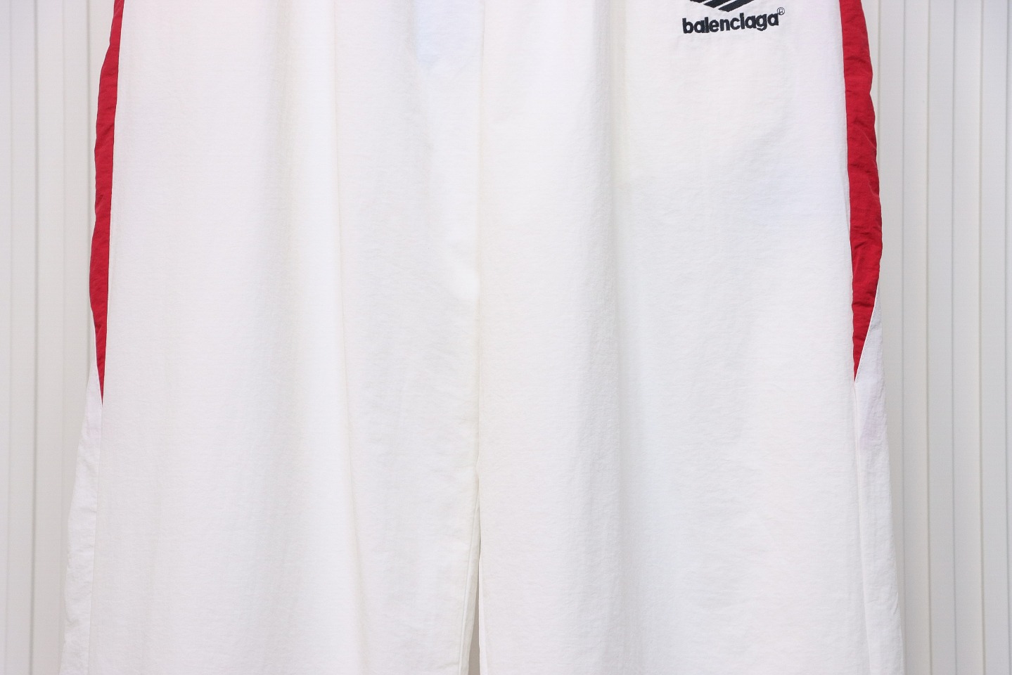 Balenciaga 24FW Catwalk Style 3B Red And White Stitching Sports Suit Trousers