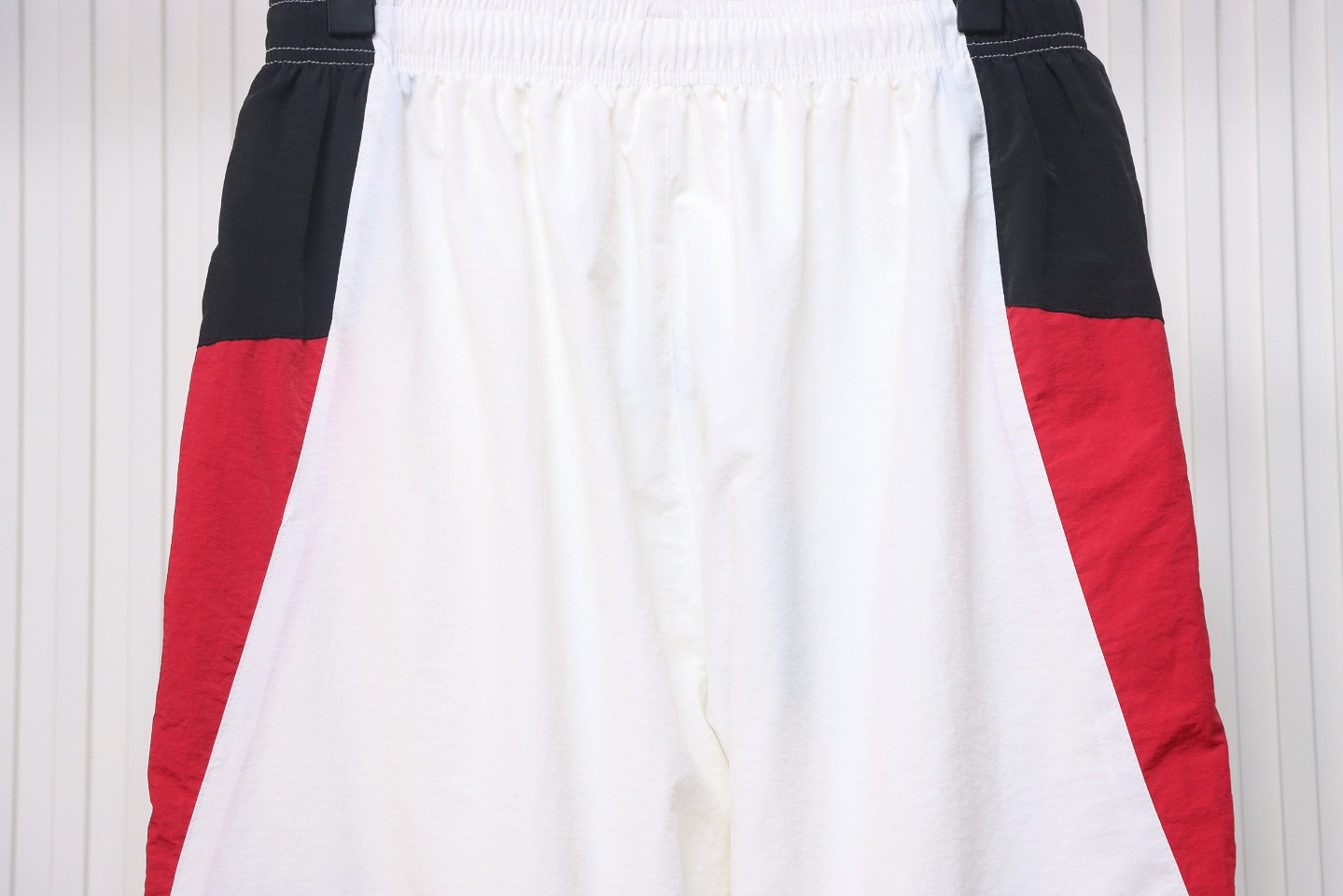 Balenciaga 24FW Catwalk Style 3B Red And White Stitching Sports Suit Trousers