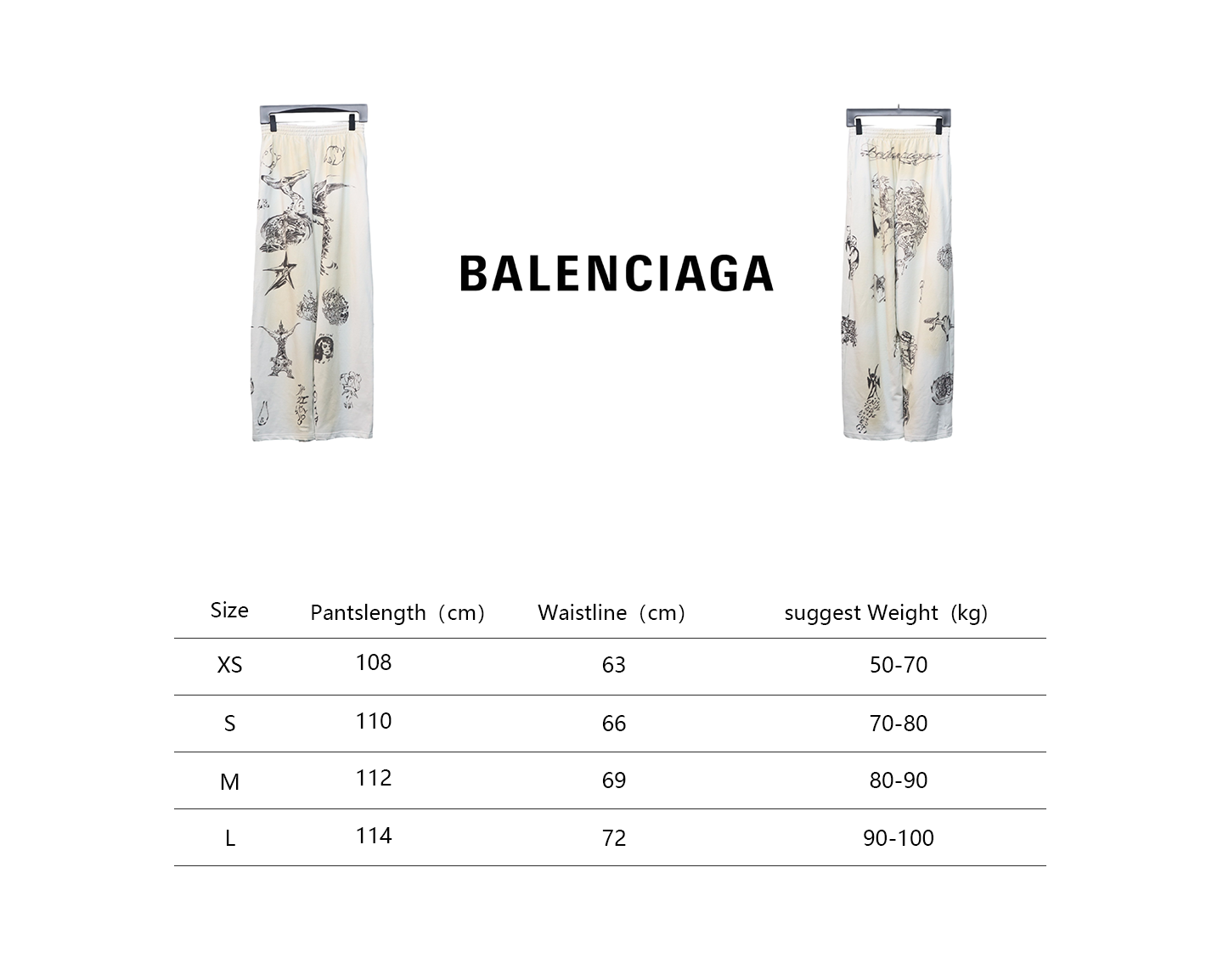 Balenciaga 24FW Graffiti Trousers New Sweatpants