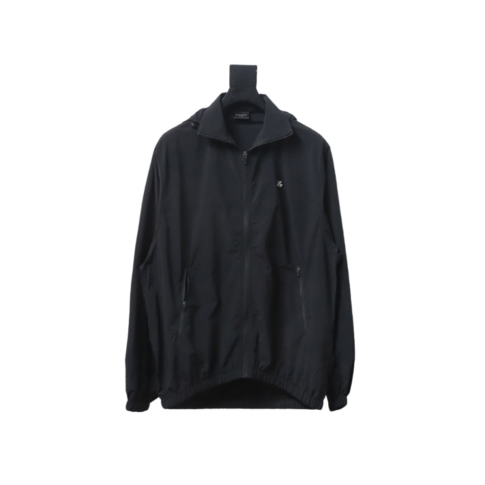 Balenciaga 24FW IB Logo Laser Reflective Print Waterproof Jacket