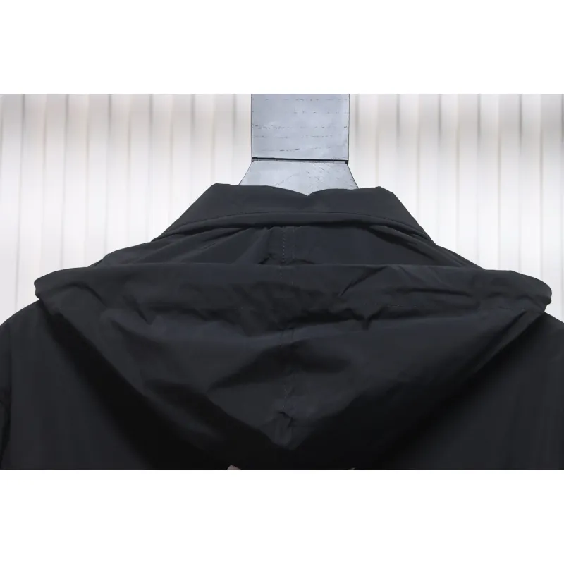 Balenciaga 24FW IB Logo Laser Reflective Print Waterproof Jacket