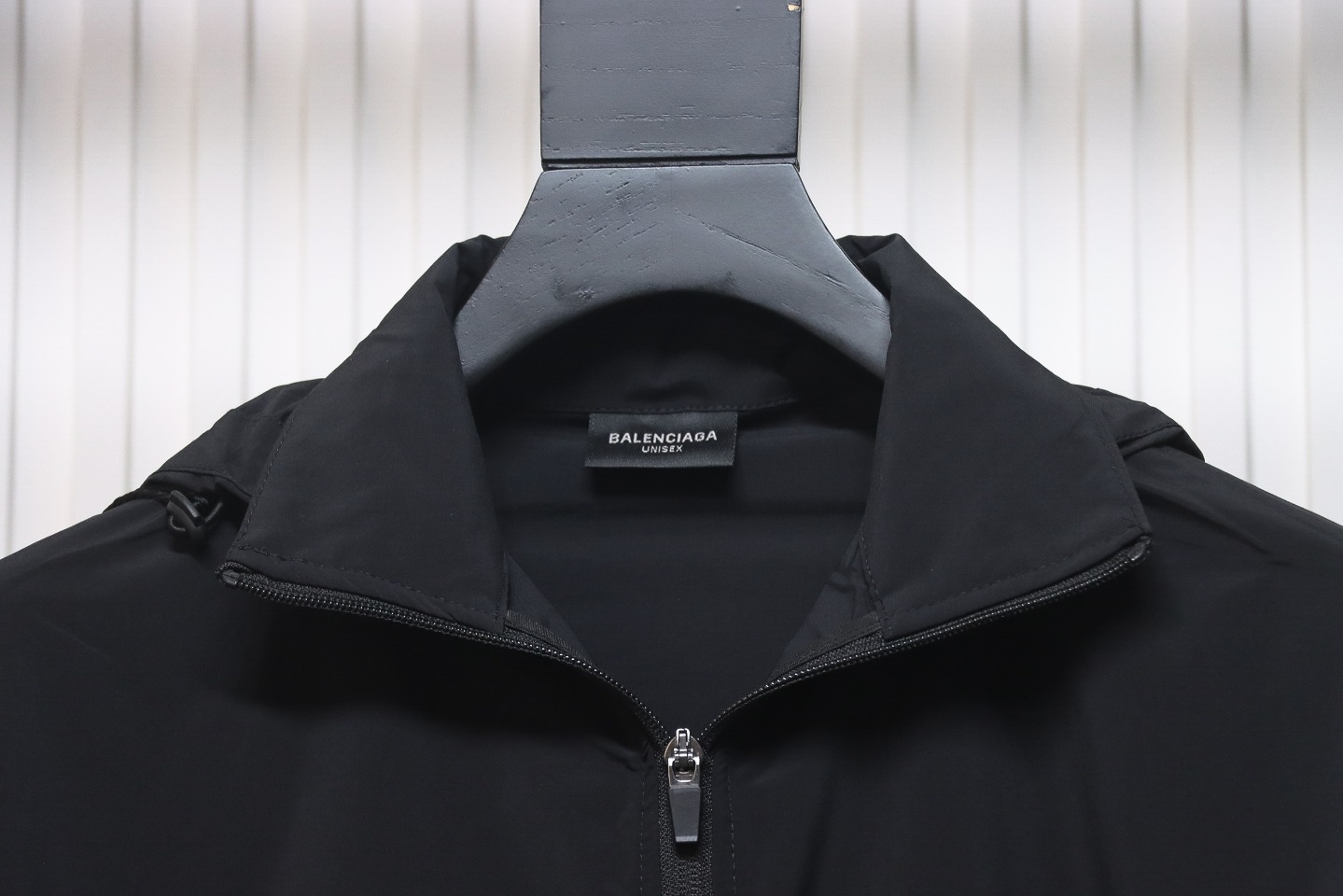 Balenciaga 24FW IB Logo Laser Reflective Print Waterproof Jacket