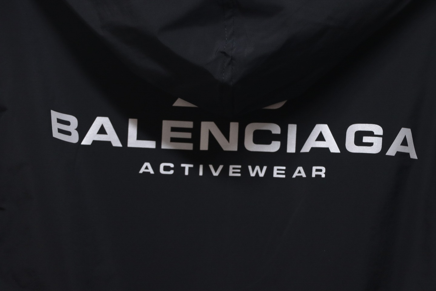 Balenciaga 24FW IB Logo Laser Reflective Print Waterproof Jacket