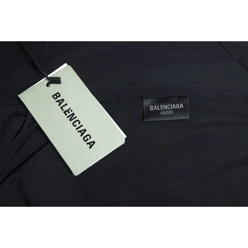 Balenciaga 24FW IB Logo Laser Reflective Print Waterproof Jacket