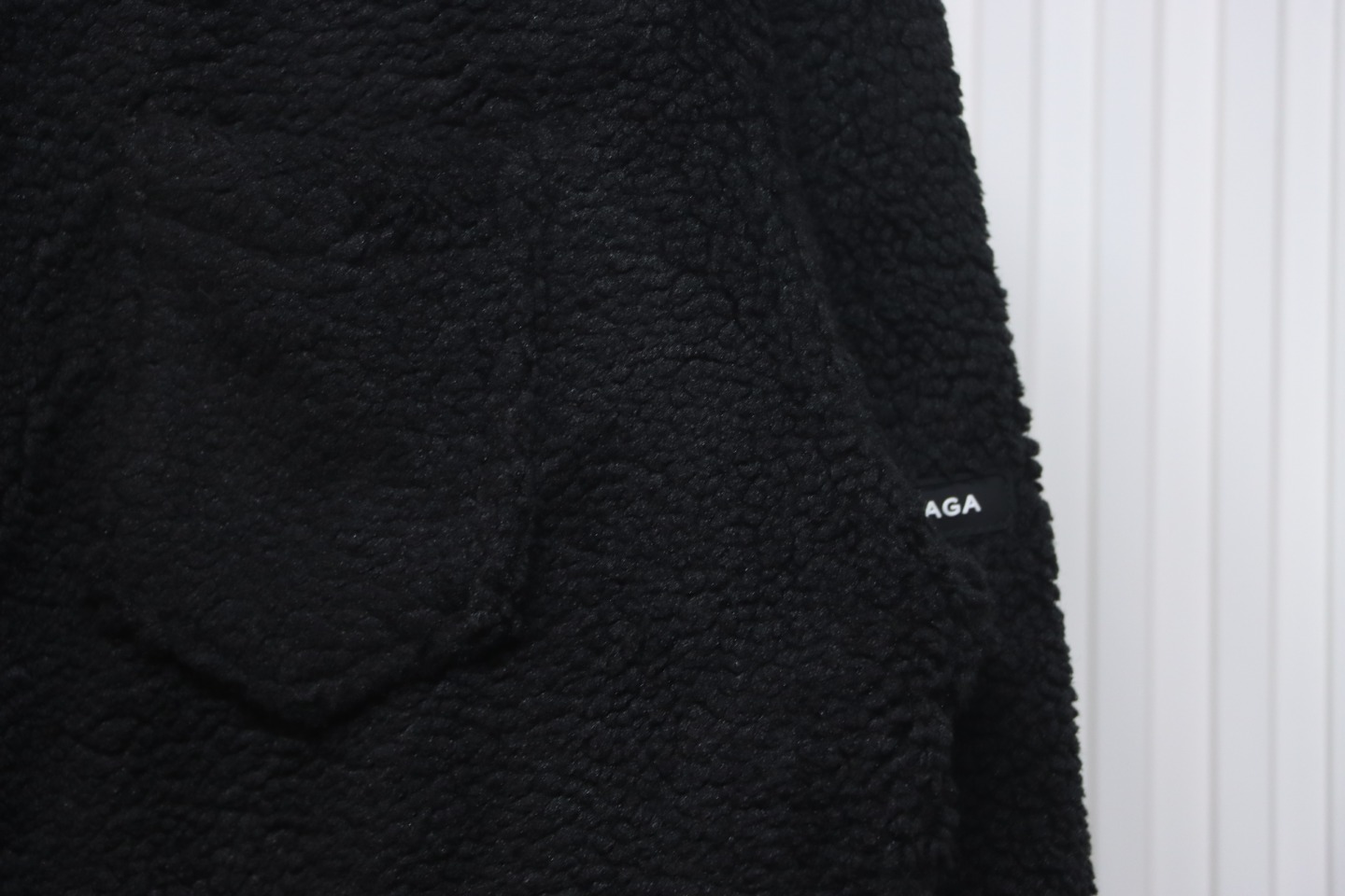 Balenciaga 24FW Lambswool Shirt-Style Quilted Jacket Black