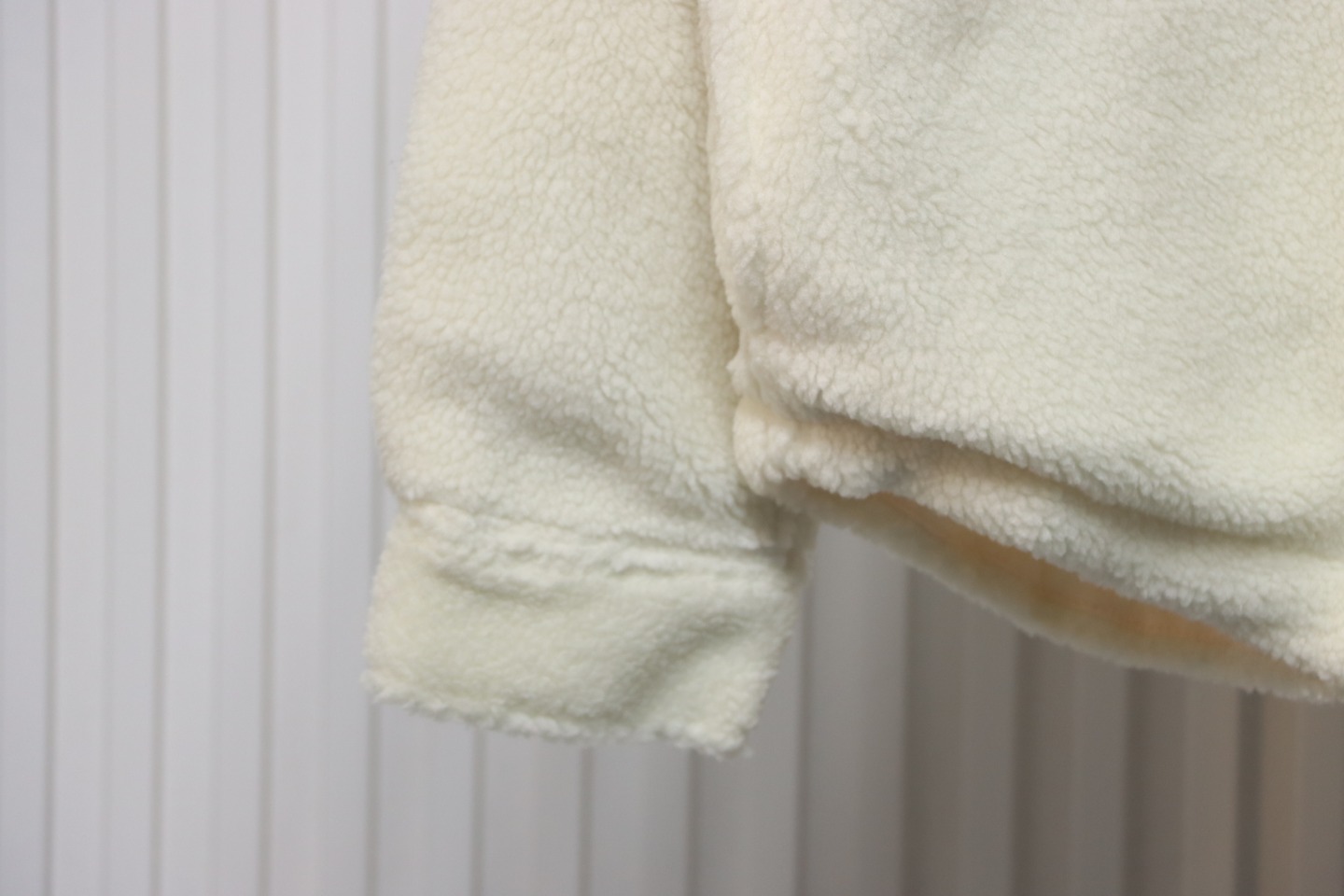 Balenciaga 24FW Lambswool Shirt-Style Quilted Jacket White