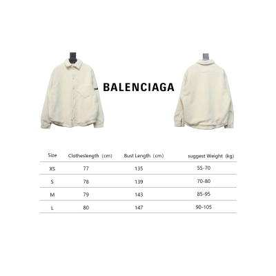 Balenciaga 24FW Lambswool Shirt-Style Quilted Jacket White 02