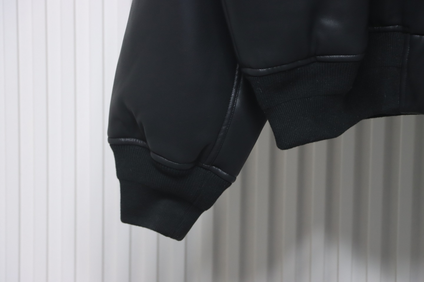 Balenciaga 24FW Paris Embroidered Leather Jacket