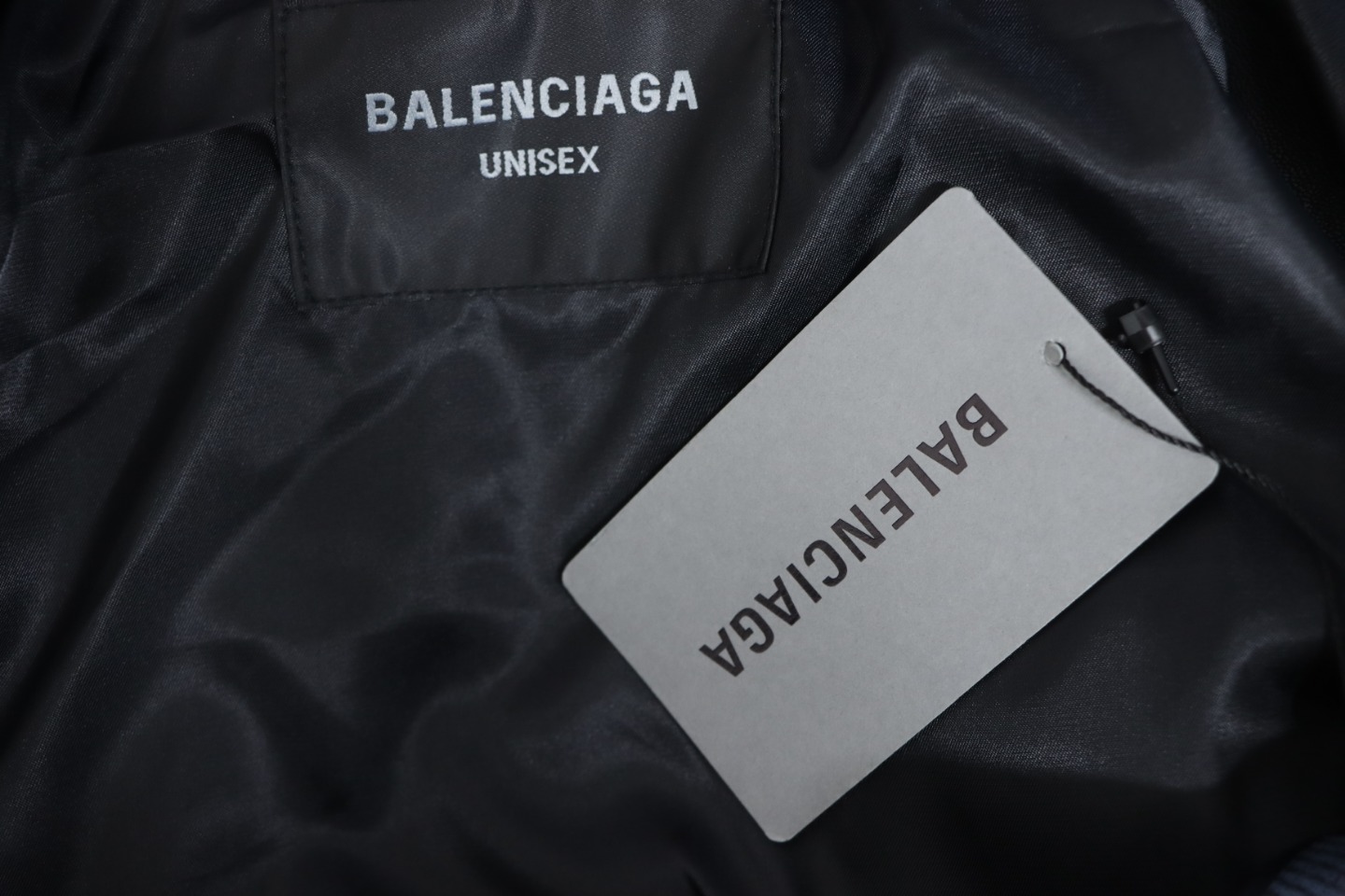 Balenciaga 24FW Paris Embroidered Leather Jacket