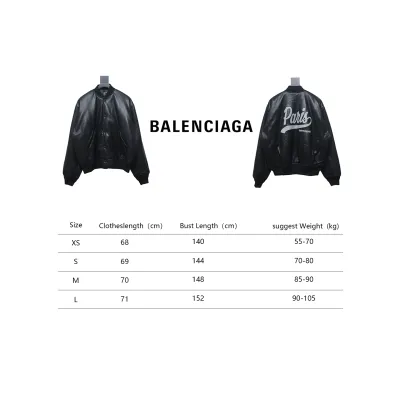 Balenciaga 24FW Paris Embroidered Leather Jacket 02