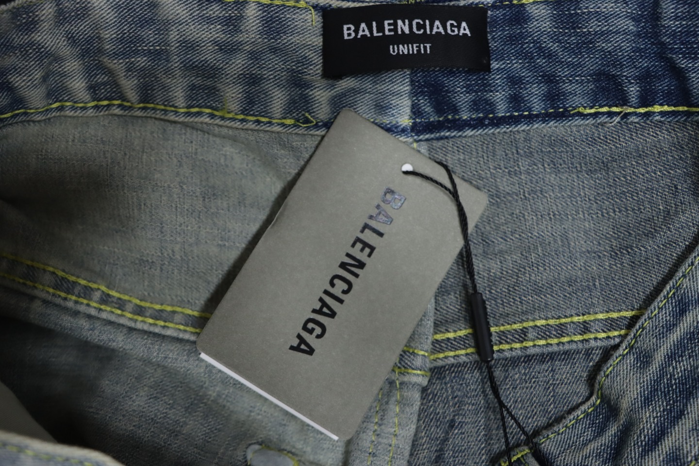 Balenciaga 24ss Autumn And Winter New Patchwork Denim Trousers