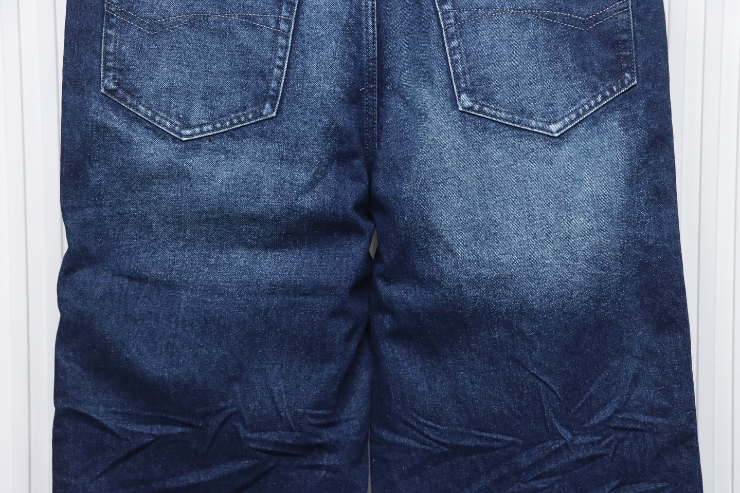 Balenciaga 24SS Black And Blue Stitched Ripped Denim Pants