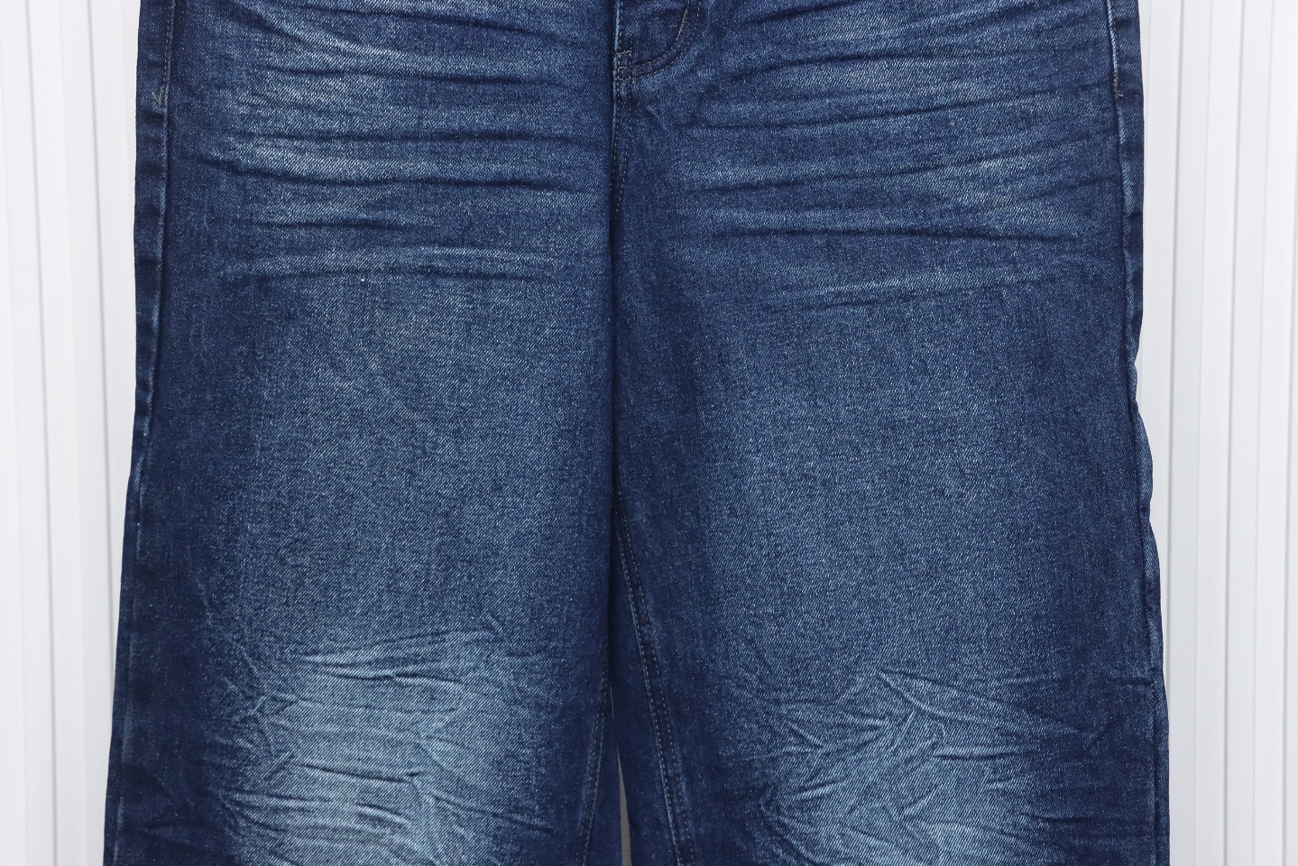 Balenciaga 24SS Black And Blue Stitched Ripped Denim Pants