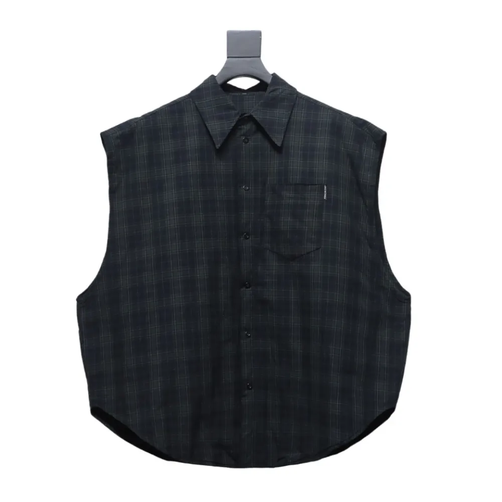 Balenciaga 24SS Detachable Oversized Deconstructed Two-Piece Shirt Jacket