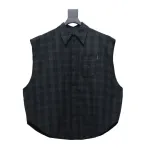 Balenciaga 24SS Detachable Oversized Deconstructed Two-Piece Shirt Jacket