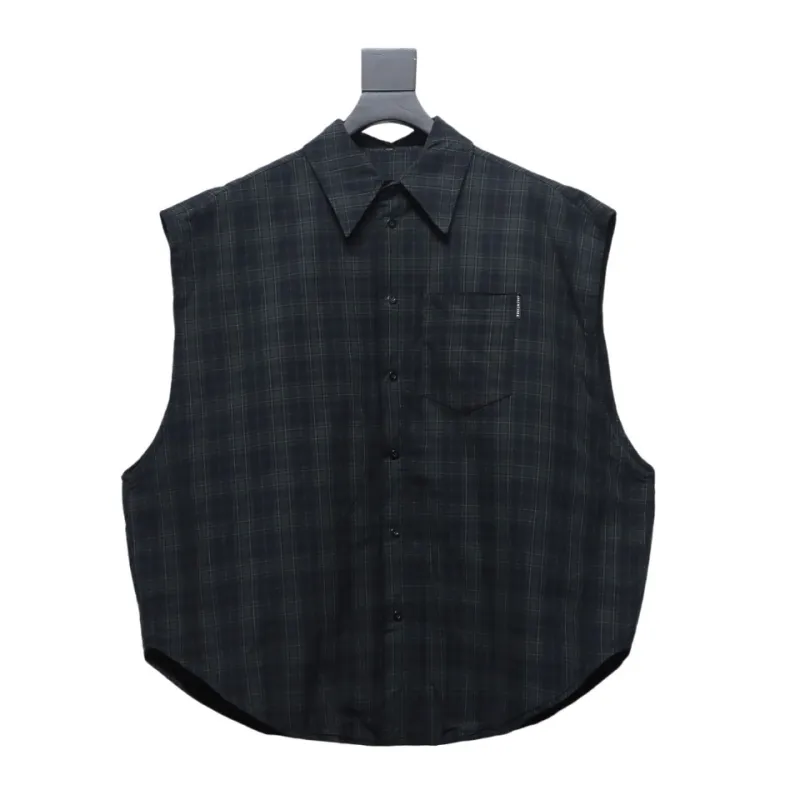 Balenciaga 24SS Detachable Oversized Deconstructed Two-Piece Shirt Jacket