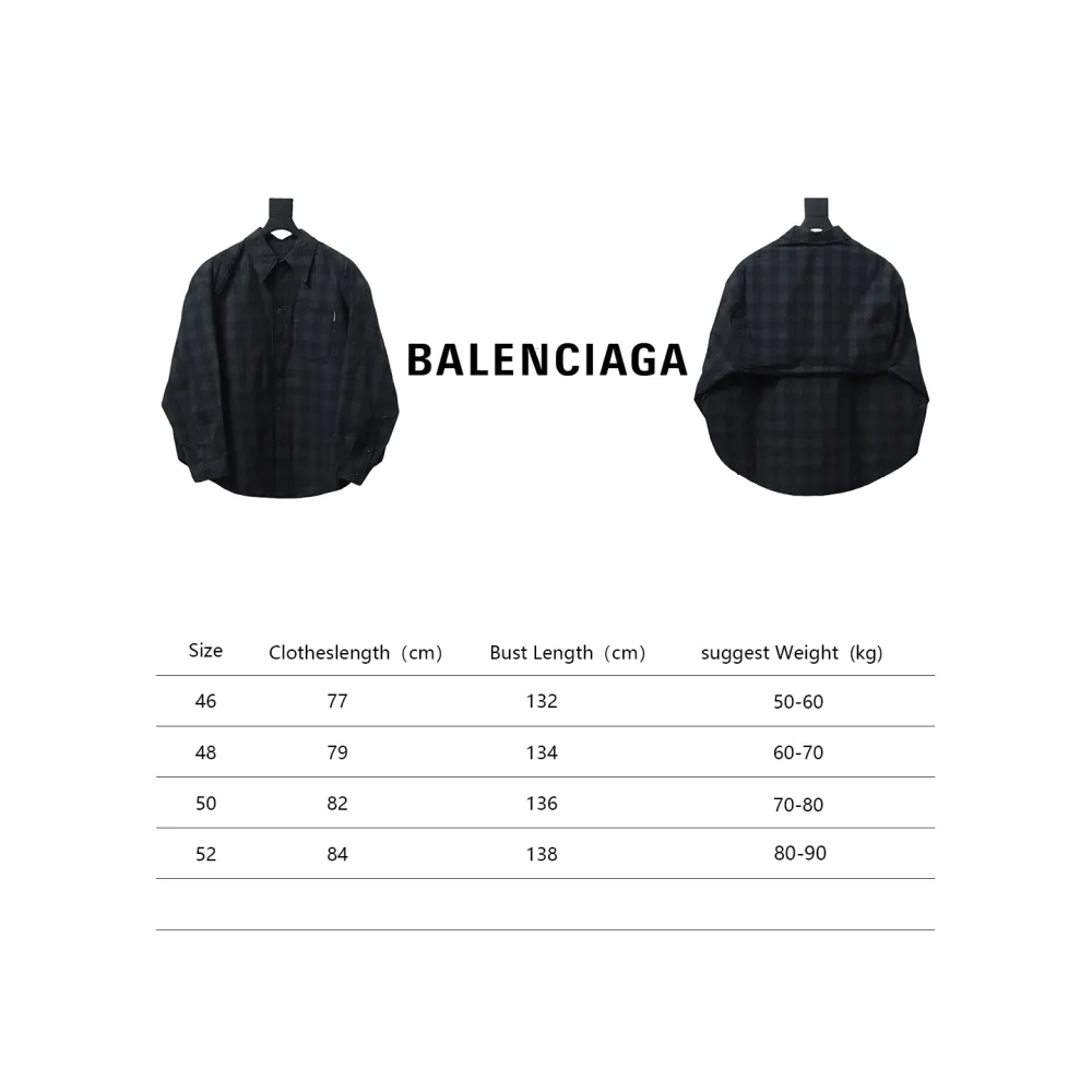 Balenciaga 24SS Detachable Oversized Deconstructed Two-Piece Shirt Jacket
