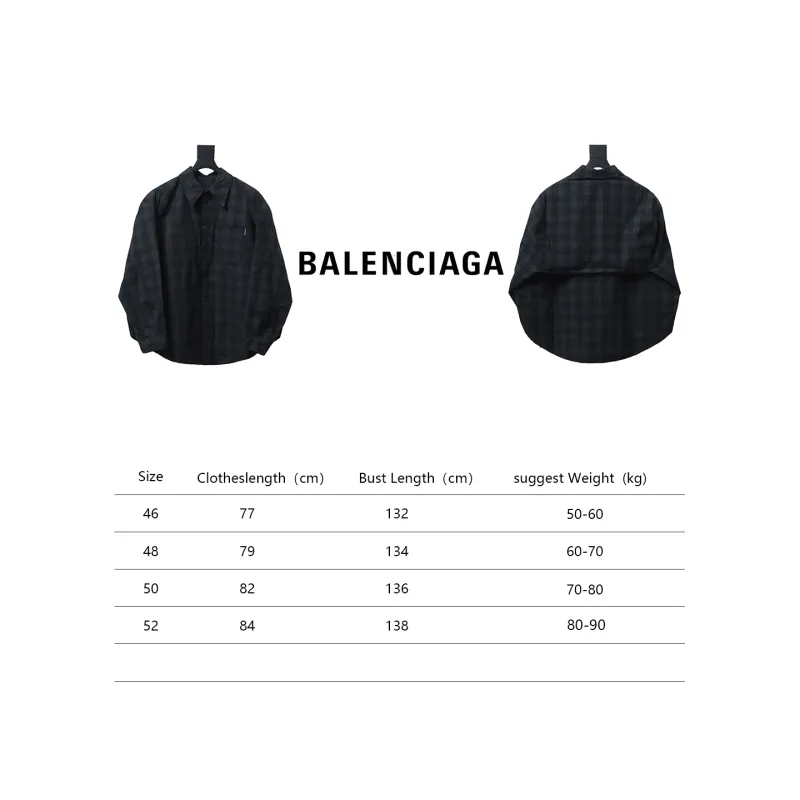 Balenciaga 24SS Detachable Oversized Deconstructed Two-Piece Shirt Jacket