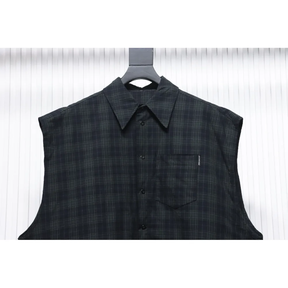 Balenciaga 24SS Detachable Oversized Deconstructed Two-Piece Shirt Jacket