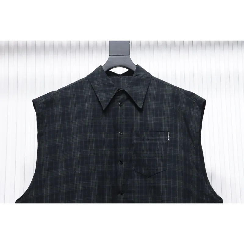 Balenciaga 24SS Detachable Oversized Deconstructed Two-Piece Shirt Jacket