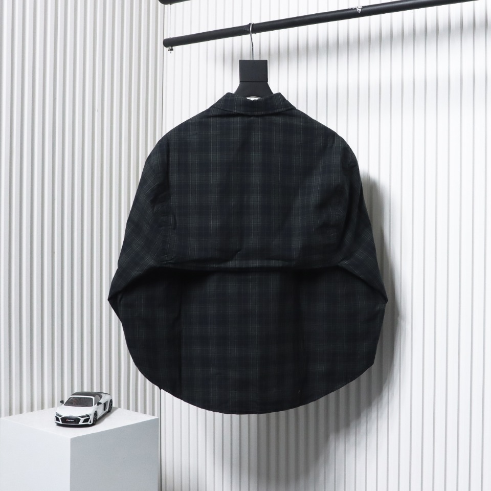 Balenciaga 24SS Detachable Oversized Deconstructed Two-Piece Shirt Jacket