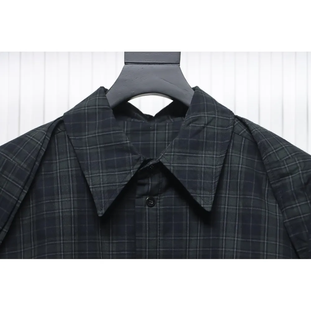 Balenciaga 24SS Detachable Oversized Deconstructed Two-Piece Shirt Jacket