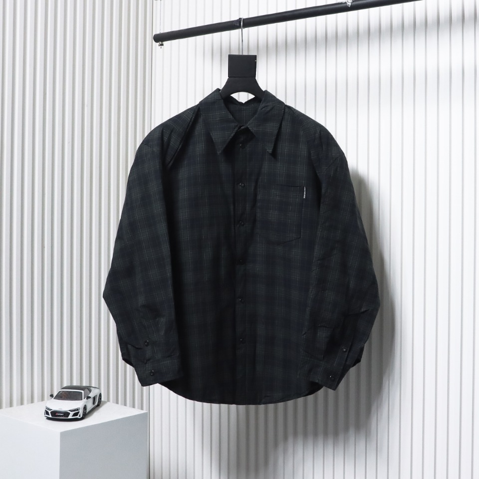 Balenciaga 24SS Detachable Oversized Deconstructed Two-Piece Shirt Jacket