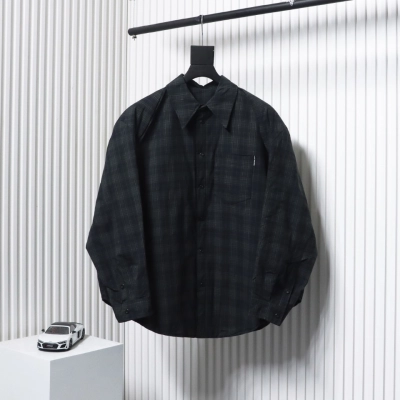 Balenciaga 24SS Detachable Oversized Deconstructed Two-Piece Shirt Jacket 01